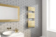 Kartell Malibu Designer Towel Rail Brushed Brass 1200 x 500mm Kartell Malibu Designer Towel Rail Brushed Brass 1200 x 500mm